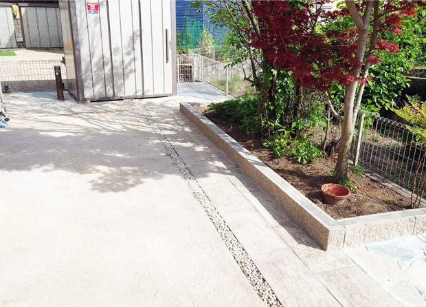 美濃加茂市　お庭・玄関周り工事