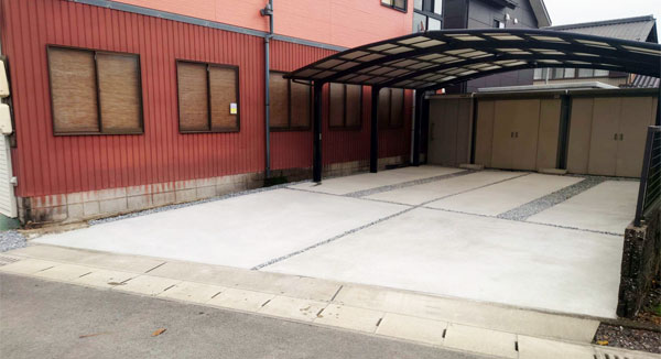 これまでの駐車場工事