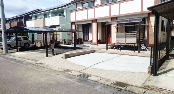 これまでの駐車場工事