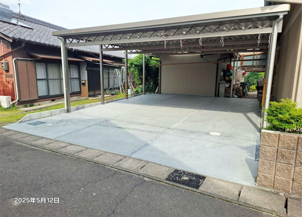 川辺町　駐車場・外構工事
